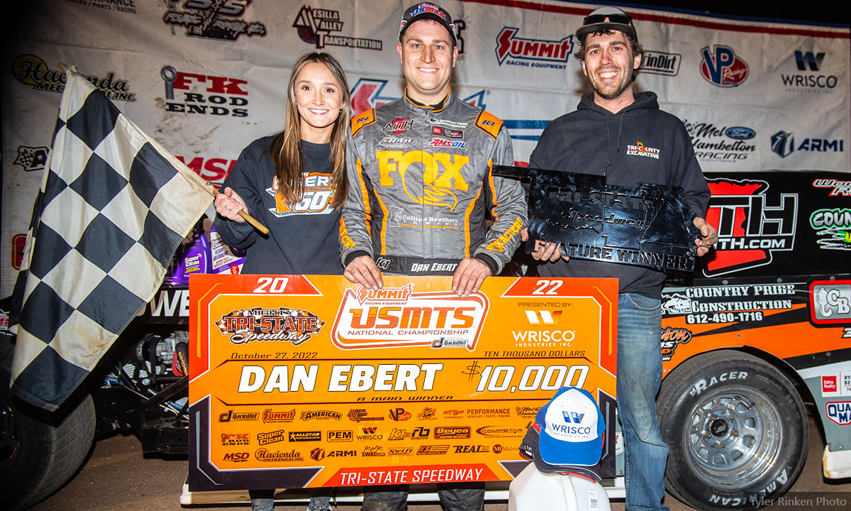 Ebert conquers Tri-State Speedway as Sorensen clinches USMTS points title
